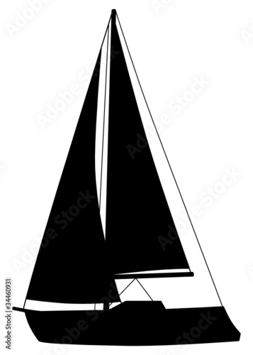 segelboot silhouette schiff boot von t michel