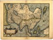 Antique Map of Asia, Antique map by Ortelius, circa 1570 Antique Map of Asia, Antique map by Ortelius, circa 1570