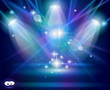 Magic Spotlights with Blue Violet rays