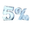 five percent of the ice five percent of the ice