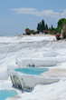 pamukkale travertine blue water