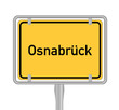 Osnabrück , Ortsschild