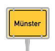 Ortsschild, Münster