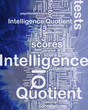 Intelligence quotient background concept