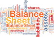 Balance sheet background concept