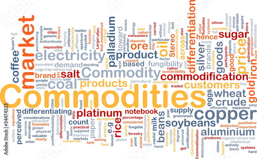 Illustration: Commodities background concept Commodities background concept