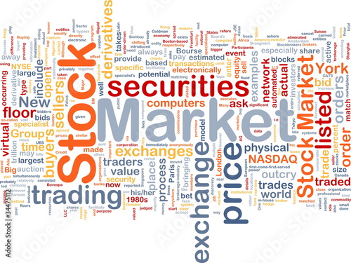 Illustration: Stock market background concept Stock market background concept