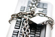 Concept of internet security with padlock and keyboard Concept of internet security with padlock and keyboard