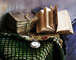 still life with books and watchpocket still life with books and watchpocket