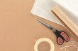 Photo: Packaging Materials with Scissors Packaging Materials with Scissors