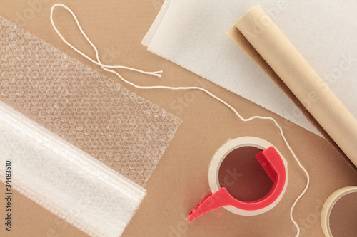 Photo: Packaging Materials with String Packaging Materials with String