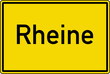 Rheine Ortstafel Ortseingang Schild Verkehrszeichen