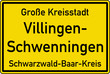 illingen-Schwenningen Ortstafel Ortseingang Schild