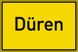 Düren Ortstafel Ortseingang Schild Verkehrszeichen
