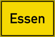 Essen Ortstafel Ortseingang Schild Verkehrszeichen