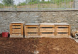 Photo: Wooden compost bins Wooden compost bins