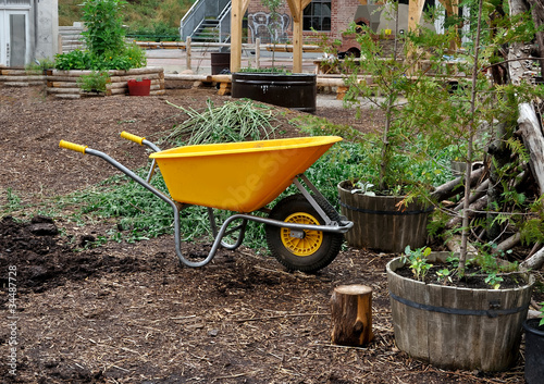 Photo: Yellow Wheelbarrow Yellow Wheelbarrow