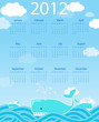 abstract calendar for 2012