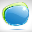 Abstract lustrous speech bubble background
