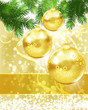 Merry Christmas and New Year Background for Greetings Postcard.