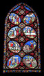 Paris - windowpane from Saint Denis gothic church Paris - windowpane from Saint Denis gothic church