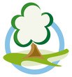 Signet Baum auf Wiese