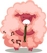 sheep playing flute