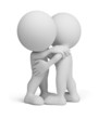 3d person - friendly hug 3d person - friendly hug