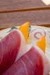 Melon au jambon. Melon au jambon.