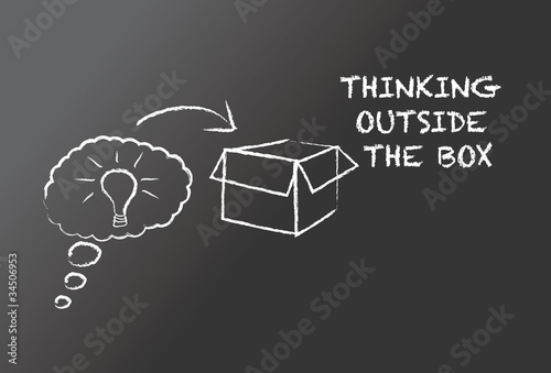 Vektor: Thinking outside the box Thinking outside the box