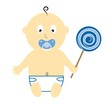Baby Boy With Lollipop