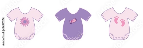 Vector: Baby Girl Clothes Baby Girl Clothes