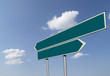 Double green signpost 2