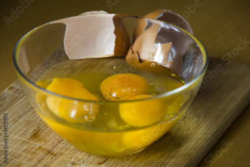 Photo: Eggs on a table ion Kitchen Eggs on a table ion Kitchen