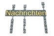 Nachrichten-Lettern gold weiß