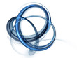 Illustration: dynamic blue rotational motions dynamic blue rotational motions