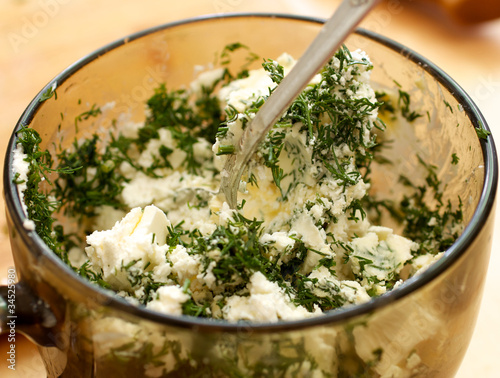 Photo: Cheeses with dill Cheeses with dill