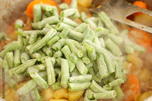Photo: Frozen green beans Frozen green beans
