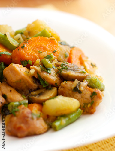 Photo: Meat with vegetables Meat with vegetables
