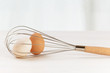 whisk and eggs
