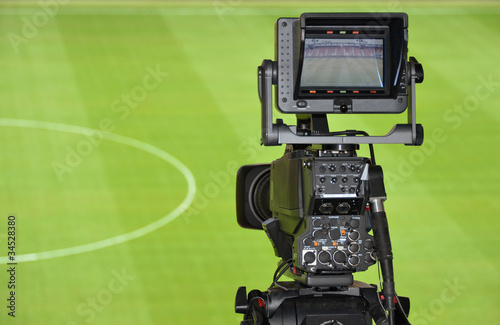 Photo: TV camera in the stadium TV camera in the stadium