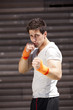Kick boxing athlete