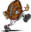 American Football Ball Player Cartoon