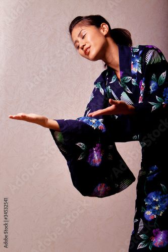 Photo: Beautiful japanese woman wearing kimono Beautiful japanese woman wearing kimono