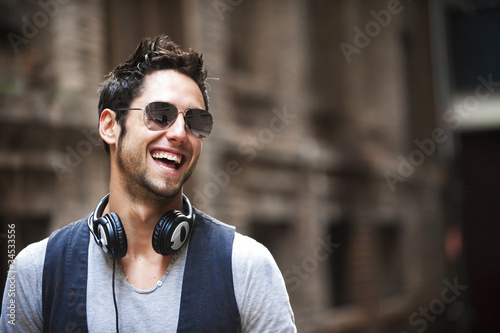 Photo: Young man in the city Young man in the city