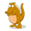 Vector: Vector illustration of a dinosaur Vector illustration of a dinosaur