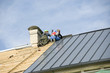 Work of roofers on a house roof Work of roofers on a house roof