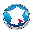 Bouton carte de france localisation