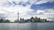 Toronto city skyline with CN tower