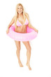 Superblondine im Bikini